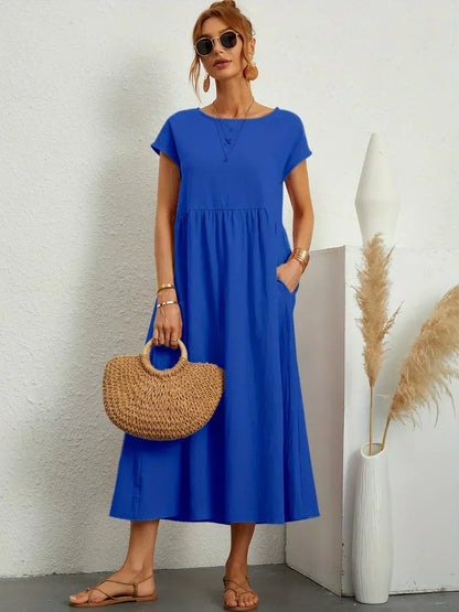 URSINA | FLUIDES MIDI-KLEID