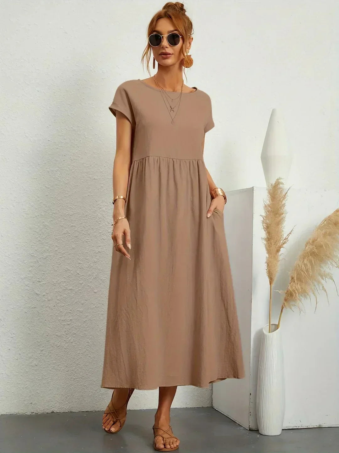 URSINA | FLUIDES MIDI-KLEID