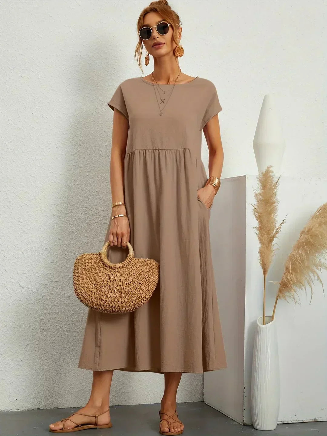 URSINA | FLUIDES MIDI-KLEID
