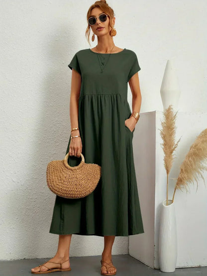 URSINA | FLUIDES MIDI-KLEID