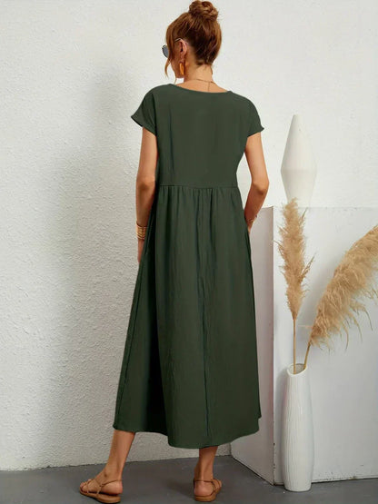 URSINA | FLUIDES MIDI-KLEID