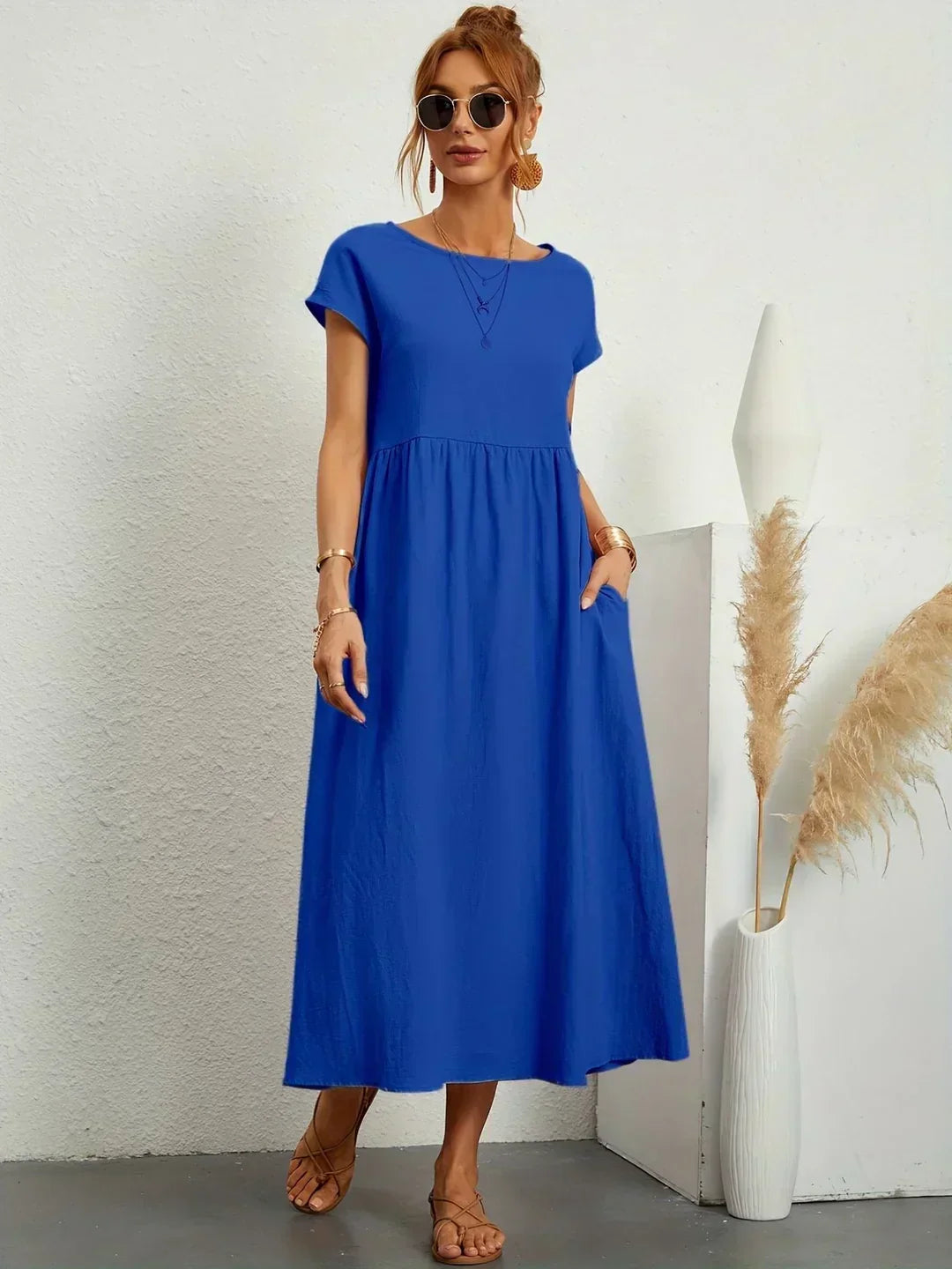 URSINA | FLUIDES MIDI-KLEID