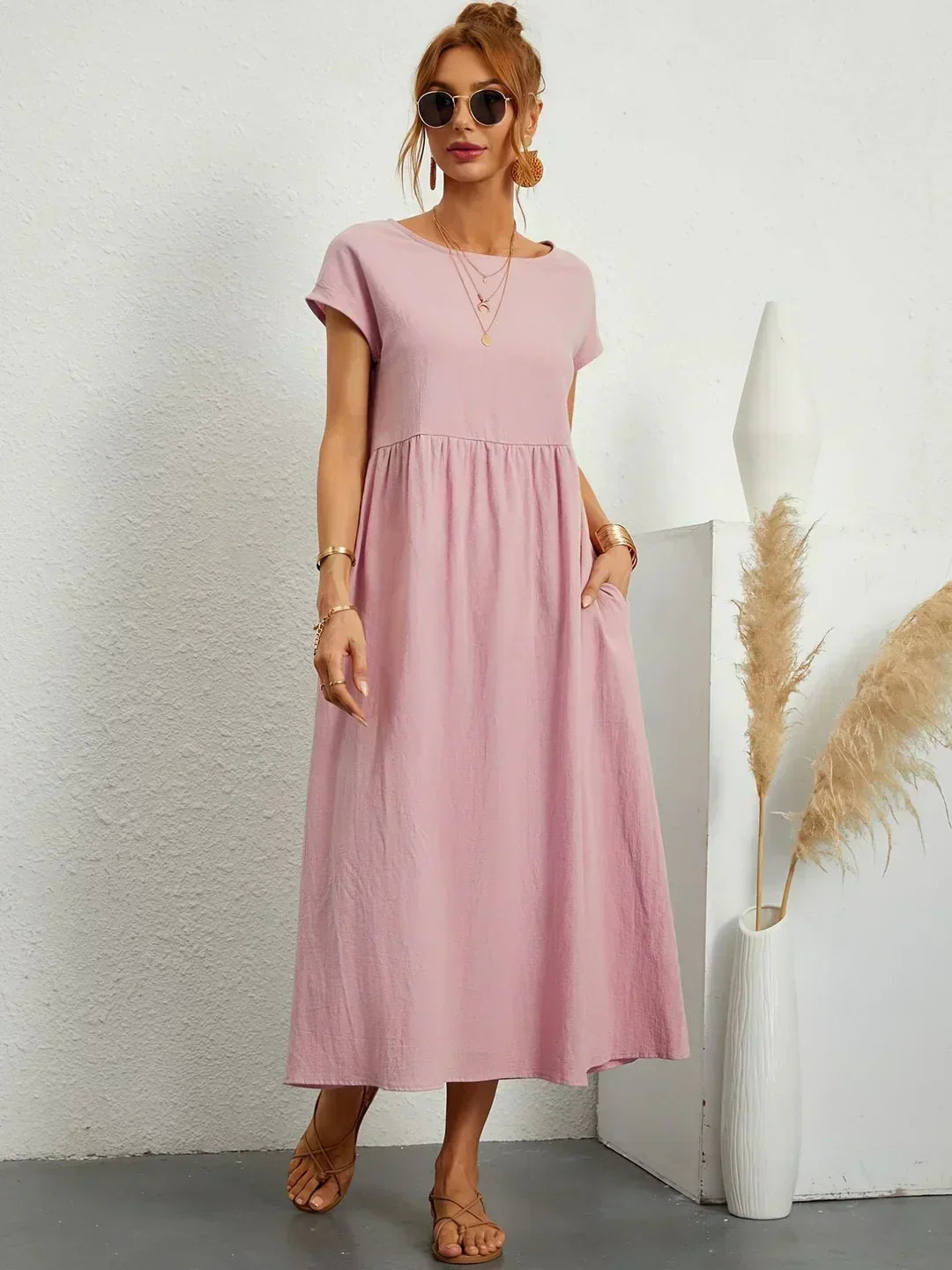 URSINA | FLUIDES MIDI-KLEID
