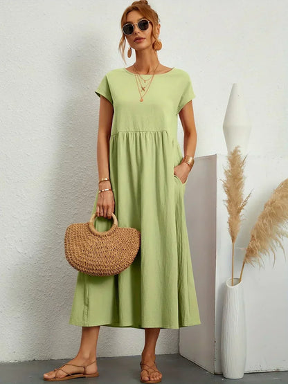 URSINA | FLUIDES MIDI-KLEID