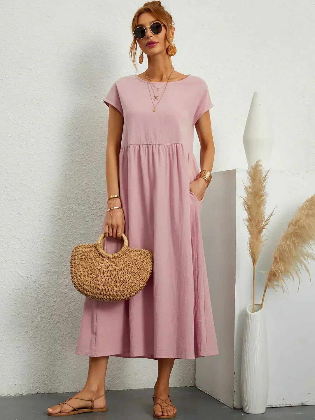 URSINA | FLUIDES MIDI-KLEID