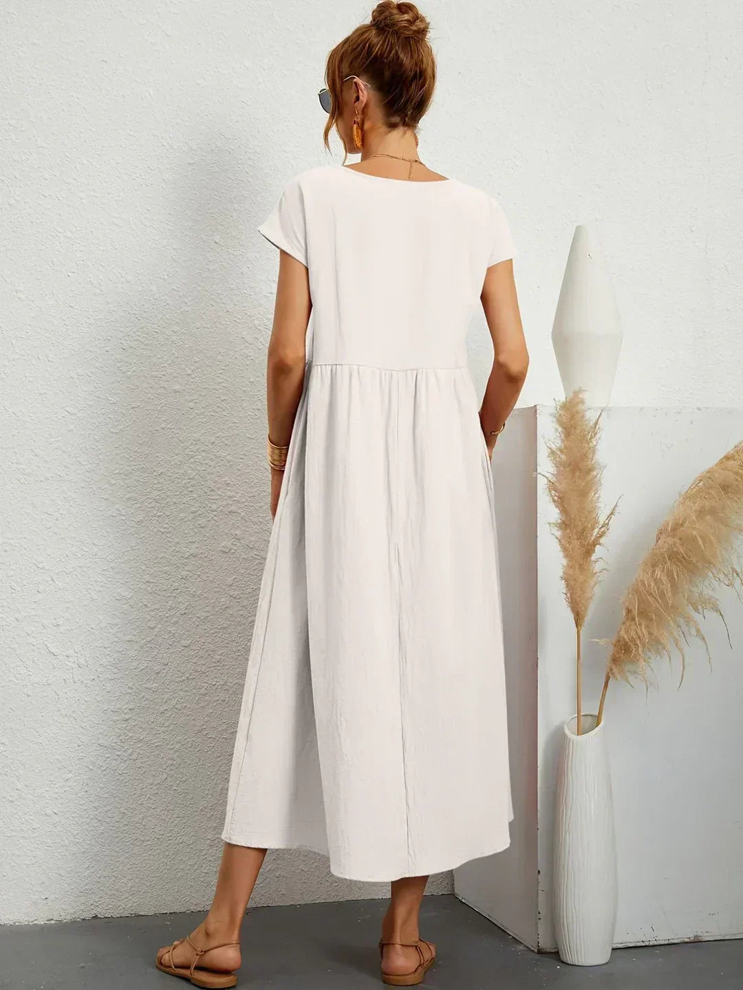 URSINA | FLUIDES MIDI-KLEID
