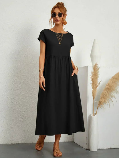 URSINA | FLUIDES MIDI-KLEID