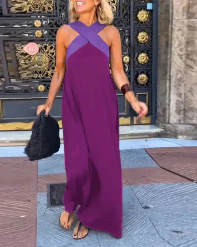 QUIRINE | MAXIKLEID IN WICKELOPTIK