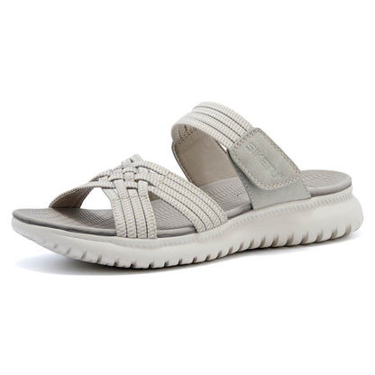AVA | WOVEN STRAP ORTHOPEDIC SLIDE SANDALS