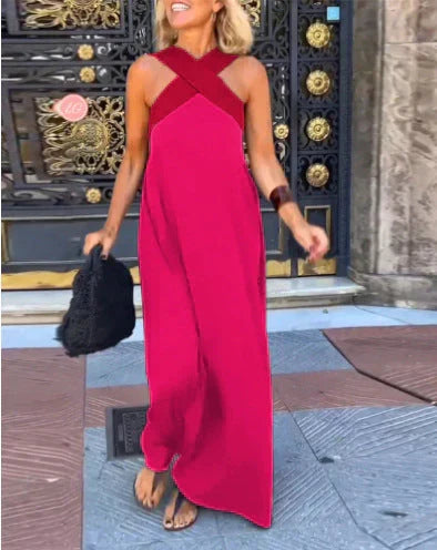 QUIRINE | MAXIKLEID IN WICKELOPTIK