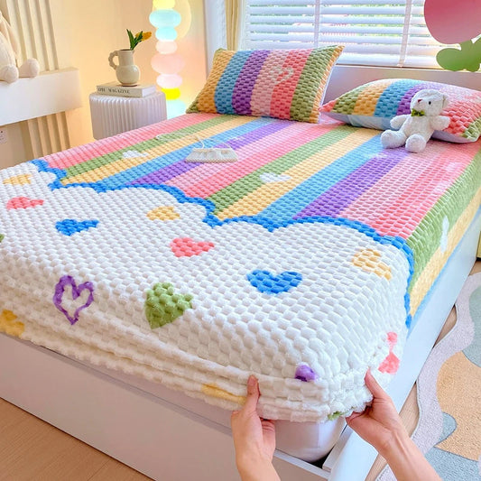 RAINBOWDREAM | COLOURFUL PLUSH BEDDING SET