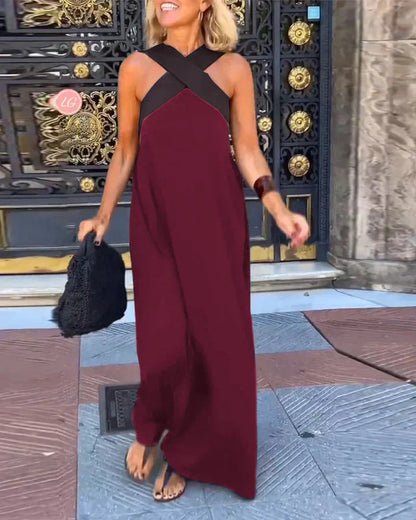 QUIRINE | MAXIKLEID IN WICKELOPTIK