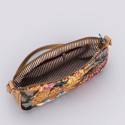 HARVESTBLOOM | FLORAL SEQUIN SHOULDER BAG