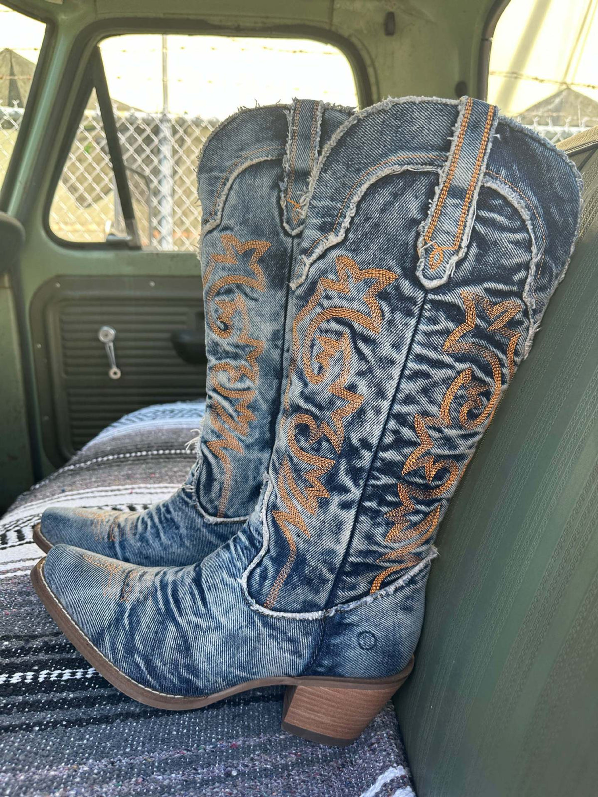 ELOISE | WESTERN-COWBOYSTIEFEL AUS DENIM