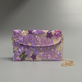 LILACBLOOM | FLORALE PAILLETTEN-CLUTCH-UMHÄNGETASCHE
