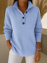 FLORENCE | POLO-PULLOVER MIT V-AUSSCHNITT