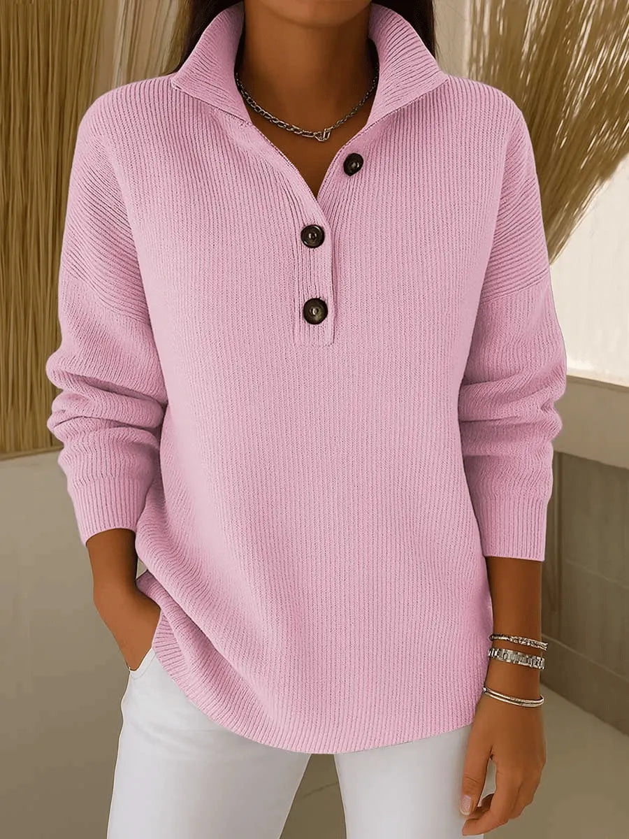 ANNIKA | POLOPULLOVER MIT V-AUSSCHNITT