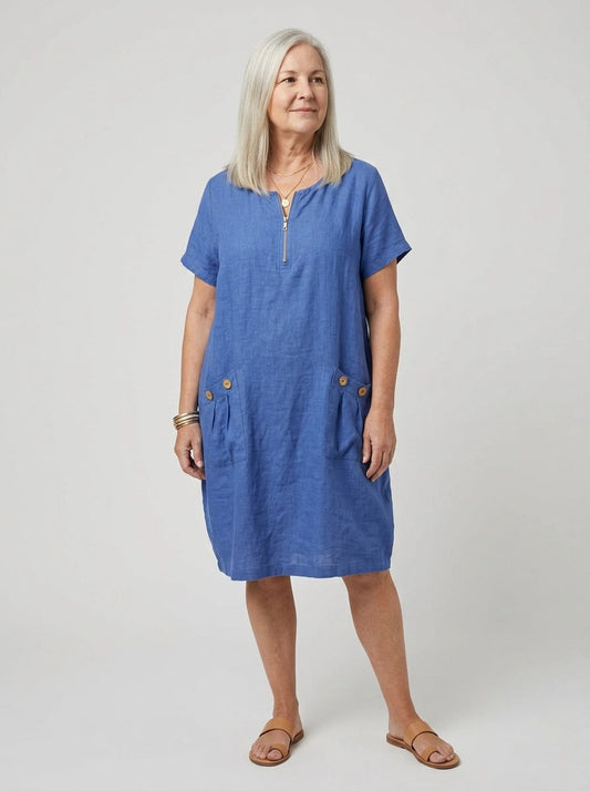 JOAN | SOMMERKLEID MIT REISSVERSCHLUSS