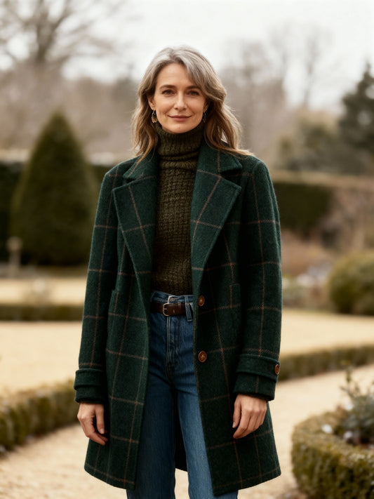 MARGUERITA | KARIERTER WINTERMANTEL