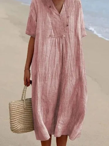 SILVANA | LOCKERES MAXIKLEID MIT STRUKTUR