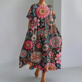 JUTTA | LEICHTES MAXIKLEID MIT WUNDERSCHÖNEM BLUMENDRUCK