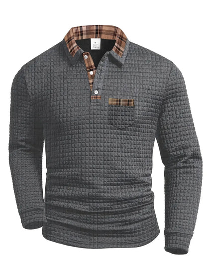 JAMES | ELEGANTES LANGARM-POLOSHIRT FÜR HERREN