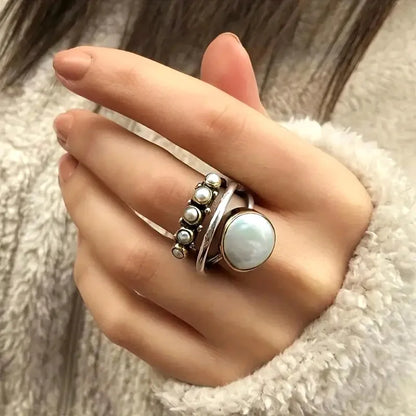AURELIA | PERLENRING-SET IM LAYER-LOOK