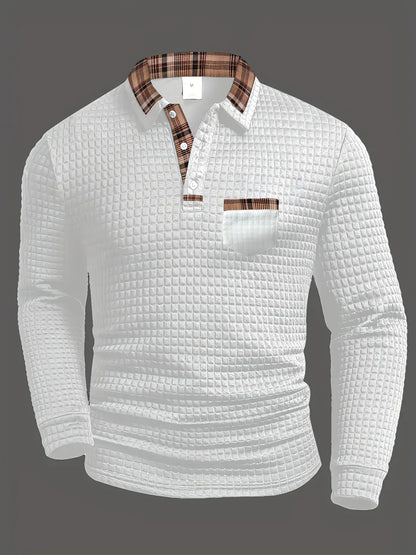 JAMES | ELEGANTES LANGARM-POLOSHIRT FÜR HERREN