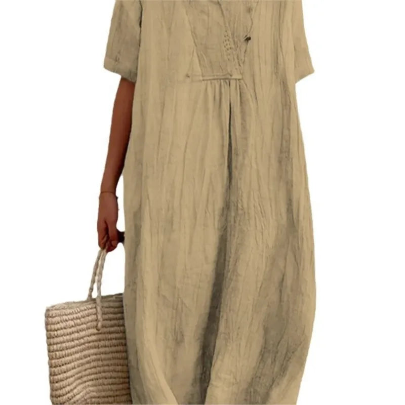 SILVANA | LOCKERES MAXIKLEID MIT STRUKTUR