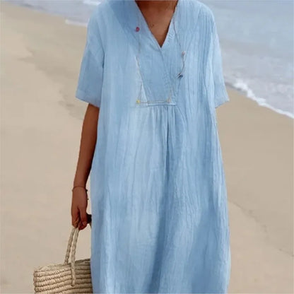 SILVANA | LOCKERES MAXIKLEID MIT STRUKTUR