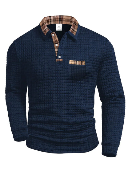 JAMES | ELEGANTES LANGARM-POLOSHIRT FÜR HERREN