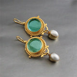 TURQUINA | KOSTBARE TÜRKIS-EDELSTEINOHRRINGE