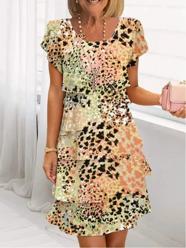 THERESA | ELEGANTES KOMFORT-RÜSCHENKLEID