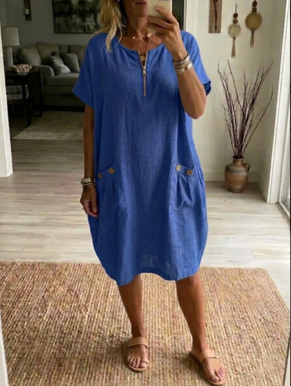 JOAN | SOMMERKLEID MIT REISSVERSCHLUSS