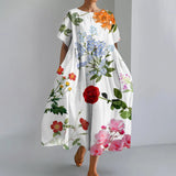 JUTTA | MAXIKLEID MIT SCHÖNEM BLUMENPRINT