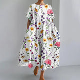 JUTTA | LEICHTES MAXIKLEID MIT SCHÖNEM BLUMENMUSTER