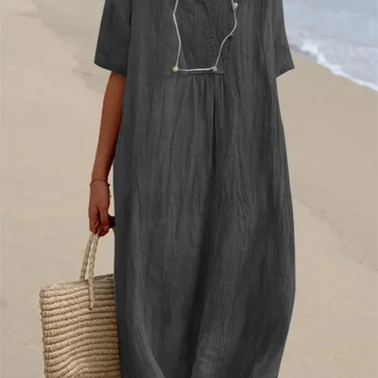 SILVANA | LOCKERES MAXIKLEID MIT STRUKTUR