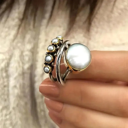 AURELIA | PERLENRING-SET IM LAYER-LOOK