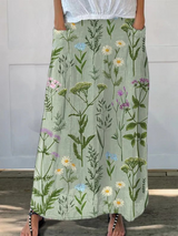 GERLIN | ROCK MIT TASCHEN UND PRINT-MUSTER „ENRICHED SPRING FIELD“