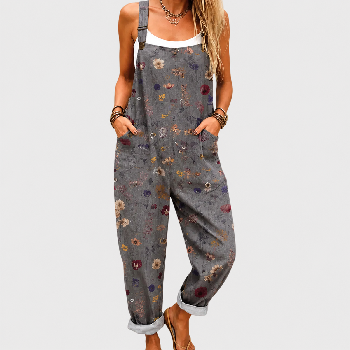 BEQUEMER JUMPSUIT MIT DRUCK