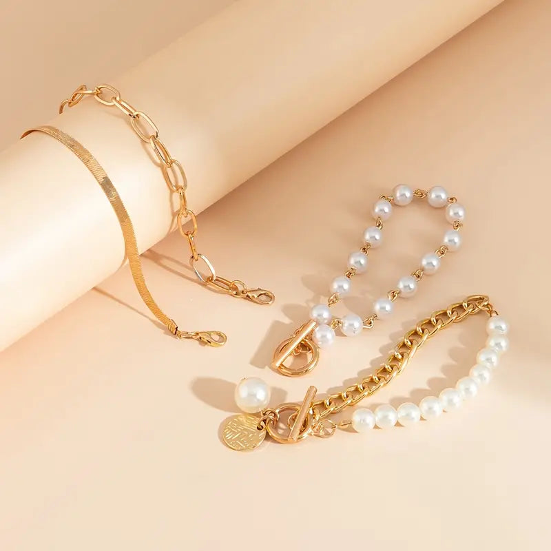 AURÉLIE | LUXE PERLENARMBAND-SET IM LAYERING-LOOK