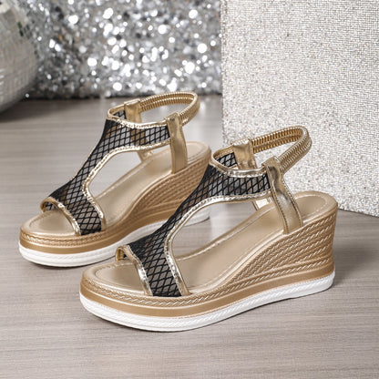 YVONNE | ELEGANTE ORTHOPÄDISCHE KEILSANDALEN ZUM REINSCHLÜPFEN