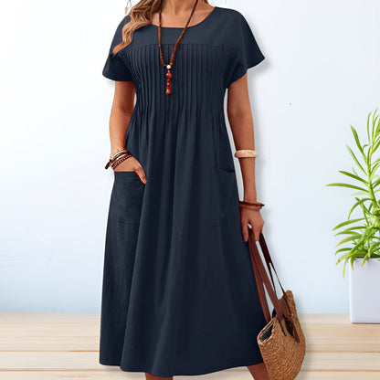 GWENDOLINE | RELAXED FIT DAY DRESS WITH TUMMY COVERAGE