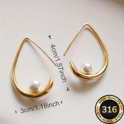 SELENA | CRESCENT PEARL CREOLEN