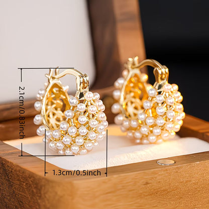 MONROE | CHUNKY PEARL CREOLEN