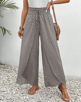 CATHERINE | WEITE HOSE MIT GERAFFTEM BUND