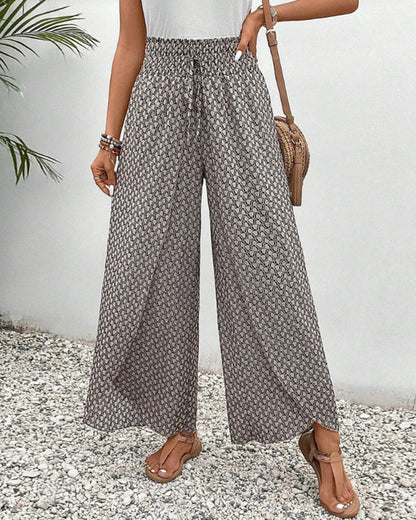 CATHERINE | WEITE HOSE MIT GERAFFTEM BUND