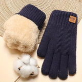 STRICKHANDSCHUHE MIT FLEECEFUTTER