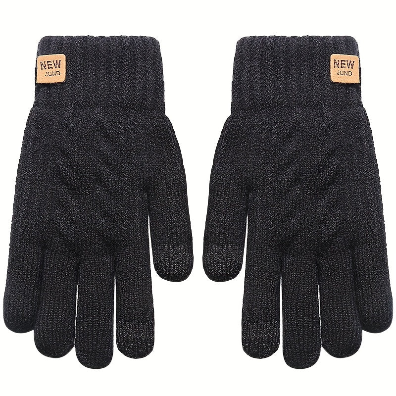 STRICKHANDSCHUHE MIT FLEECEFUTTER