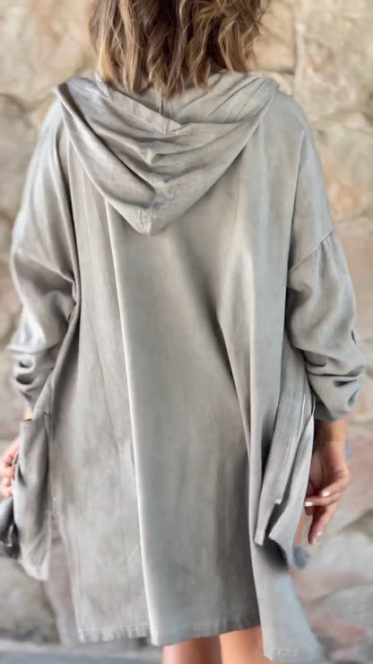 WINIFRED | CASUAL HOODED ZIP-UP JACKET